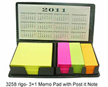 3 + 1 Memopad with Post-it Notes