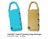 Suitcase Travelling Padlock - Rectangle