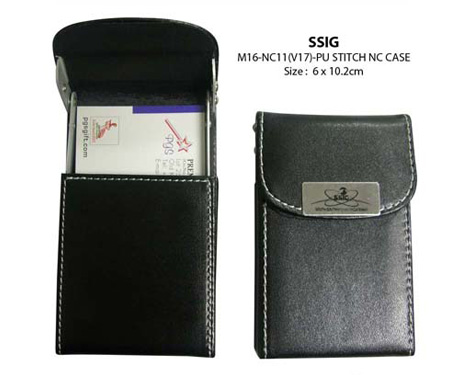 M16 PU Stitch Namecard Holder