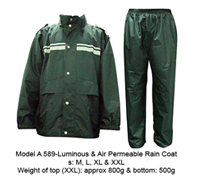 Luminous & Air Permeable Rain Coat